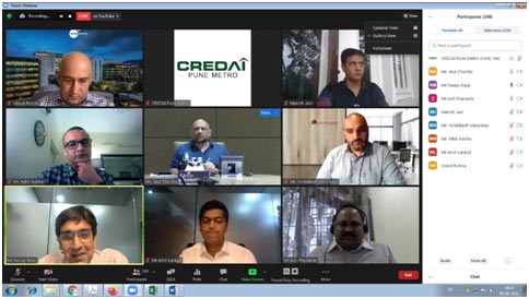 Member Assistance Meeting held on 04th June 2021 on Zoom on “Reshaping Commercial Real Estate in Post Pandemic Pune” addressed by  Mr. AtulChordiya Ch
